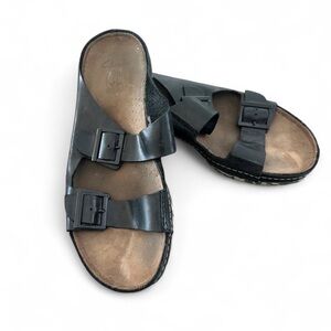 Clarks Black and Brown Men's Sandals